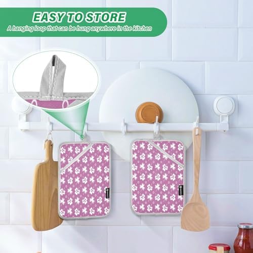 Clver Leaves 2-Piece Heat-Resistant POTHOLDER Set for Kitchen Use