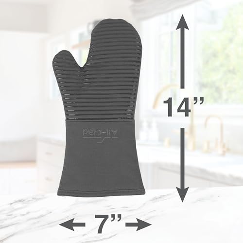 Sturdy Heat-Resistant Oven Mitt for 500F Soft Machine Washable