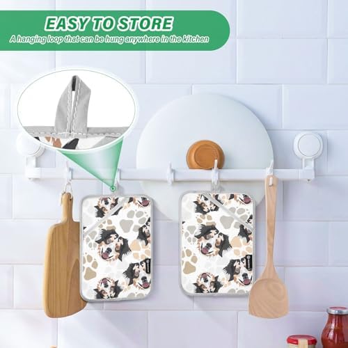 Dalzium Potholder Set of 2 Heat Resistant Oven Mitts