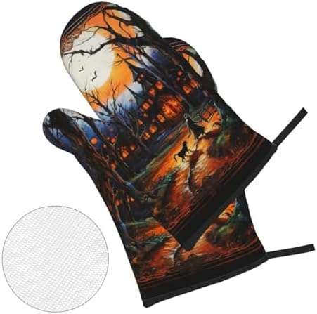 Heat-Resistant Oven Mitts Set for Baking Cooking