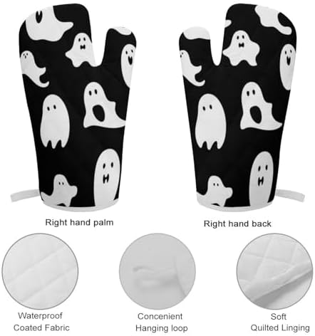 Halloween Horror Prop Safe Cooking Gloves Pot Holders Set