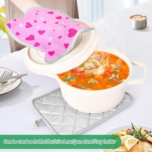Preciosa Pink Heart Oven Mitt 2-Pack