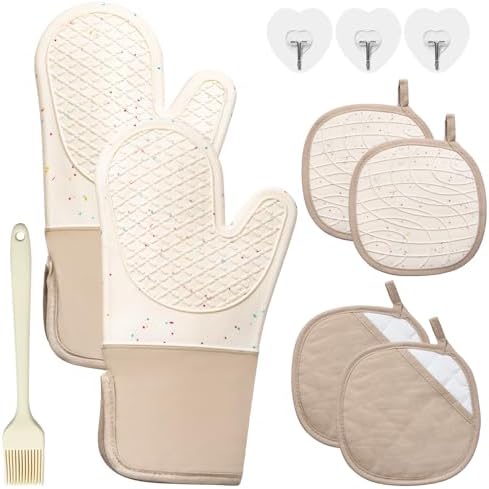 7-Piece Oven Mitts Pot Holders Set