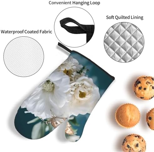 Heat-Resistant Oven Mitt Pot Holder 4-Piece Set