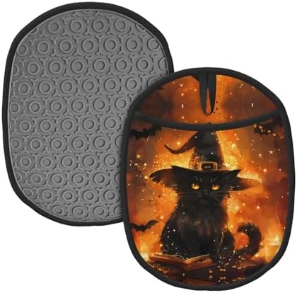 Premium Silicone Pot Holders with Halloween Design