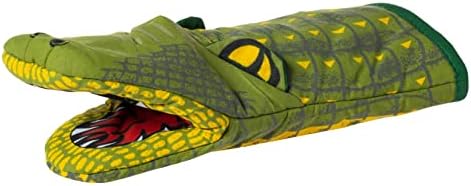 Artisan Owl Novelty 3D Alligator Oven Mitt Green