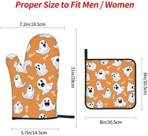Oven Mitts Potholders Set Halloween Edition