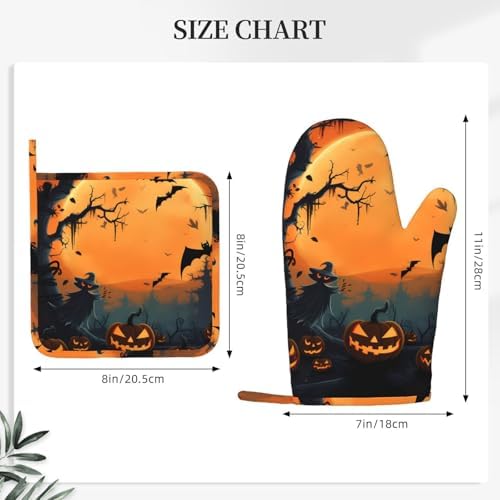 Oven Mitts and Pot Holders Set by ZHANLEI