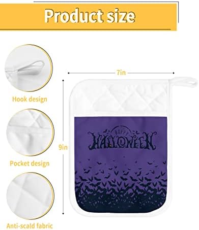 Hilarious Halloween Pot Holder Set with Spooky Design