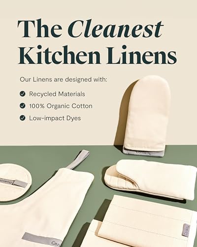Warmth in Kitchen 100 Organic Cotton Double-Layer Oven Mitts