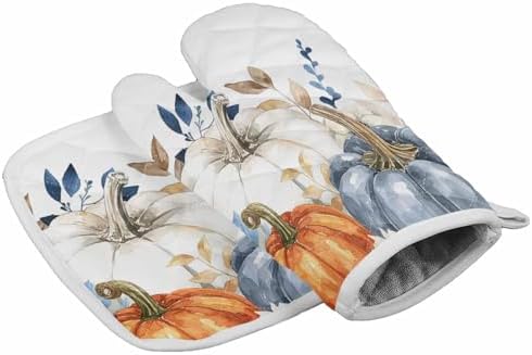 Wohuny Heat-Resistant Oven Mitts for Fall