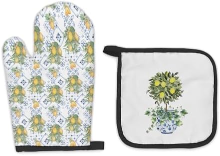 Chinoiserie Oven Mitts Set