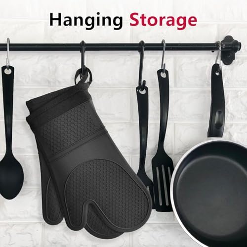 Extra Long Silicone Oven Mitts