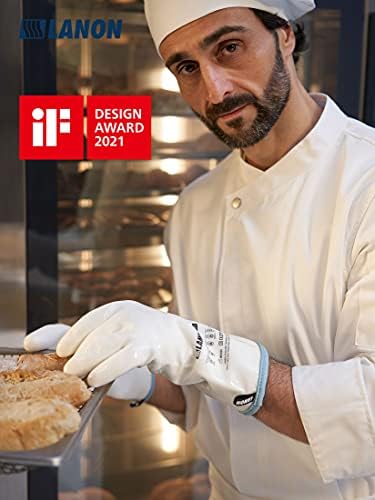 LANON Liquid Silicone Oven Mitts - Heat Resistant Food Grade Waterproof
