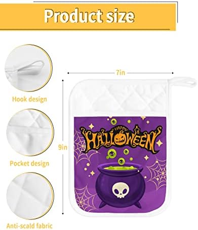 Festive Halloween Witch Pot Holders