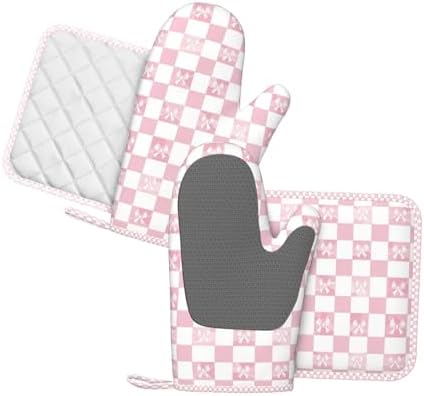 Premium Heat-Resistant Oven Mitts Set of 4