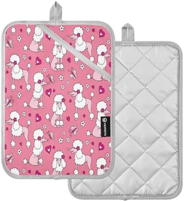 Perfect Heat-Resistant Potholders Two-Piece Kitchen Mitt Set