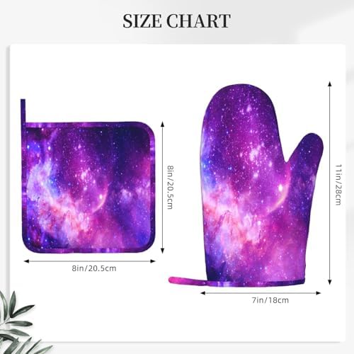 Galaxy Oven Mitts Set