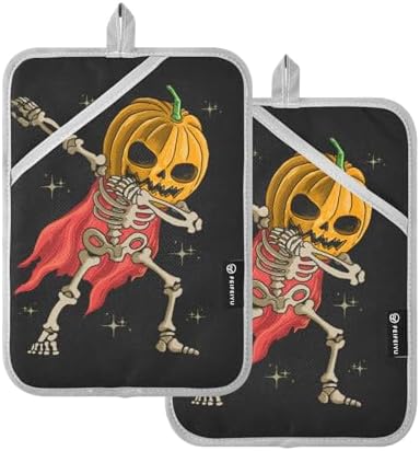 Halloween Skeleton Potholders