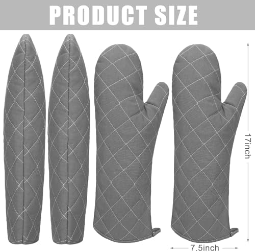 High-Quality Heat-Resistant 17 Oven Mitts for Kitchen Use