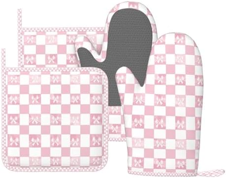 Premium Heat-Resistant Oven Mitts Set of 4