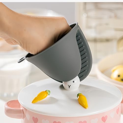 PEIQICHU Mini Silicone Oven Mitts 3 Pairs