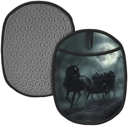 Funny Halloween Ghost Carriage Moon Night Pot Holder
