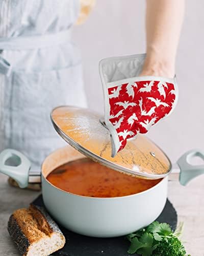Blood Red Halloween Bat Pot Holders