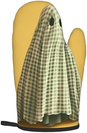 Halloween Ghost Oven Mitts Set for Heat-Resistant Cooking