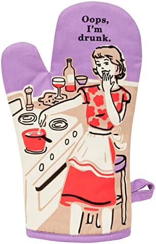 Oops IDrunk No Problem Easy-Oven mitt with Quilted Insulation from Blue Q