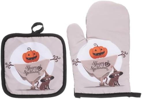 VINTORKY Halloween Oven Mitts Set