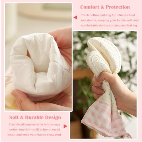 Silicone Confetti Oven Mitts Pair