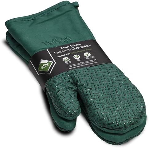 XLNT Extra Long Oven Mitts with Teflon EcoElite Finish