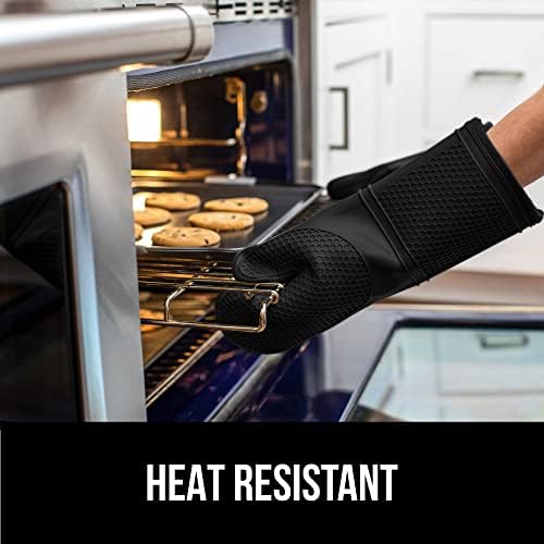 Heat-Resistant Silicone Oven Mitt Set