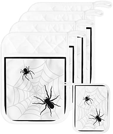 Halloween Cobweb Pot Holder Set