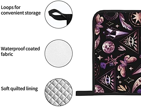 DADABULIU - Magic Goth Oven Mitts Pot Holders Set of 4