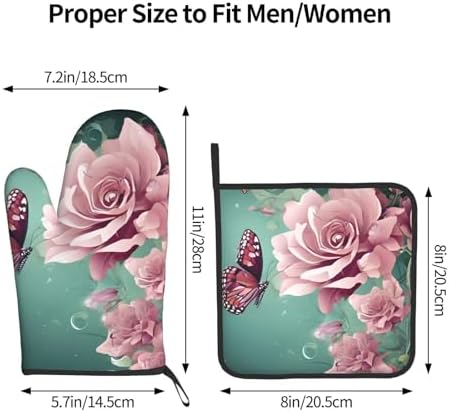 Floral Delight Oven Mitts Set