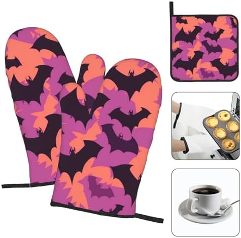 Radical Halloween Bat Oven Mitts