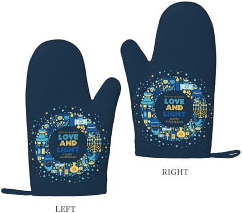 Charming Hanukkah Oven Gloves