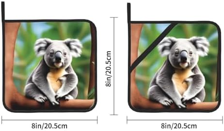 Funny Koalas Potholders 2-Pack Heat Resistant