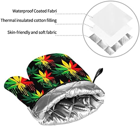 Secure Cooking Protection Yomane Heat-Resistant Oven Mitts Pot Holders Set 4-Piece