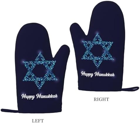 Happy Hanukkah Silicone Oven Gloves