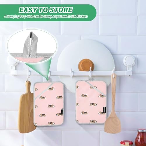 Perfect for Cooking Baking Potholders Dalzium Potholder Beagle Set