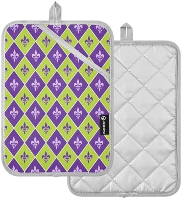 Kcldeci Heat-Resistant 2-Pack Potholders for Oven Mitts