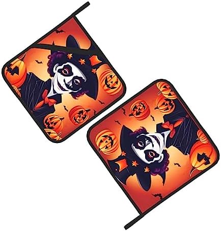 Halloween Fun Heat-Resistant Non-Slip Potholders for Safe Kitchen Experiments