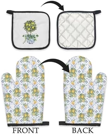 Chinoiserie Oven Mitts Set