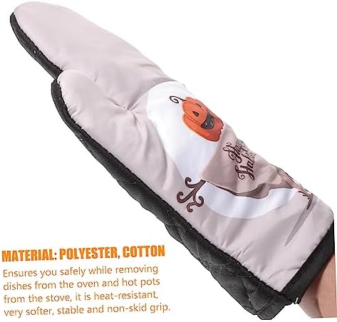 VINTORKY Halloween Oven Mitts Set