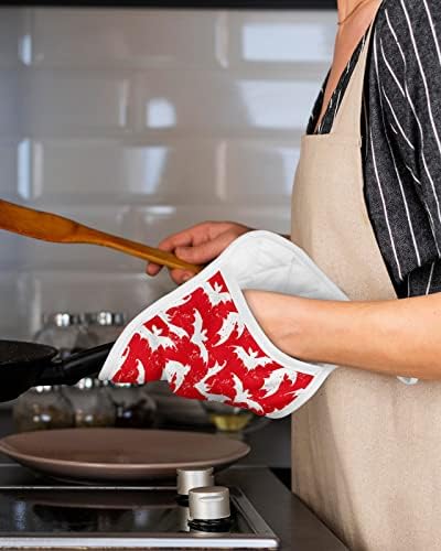 Blood Red Halloween Bat Pot Holders