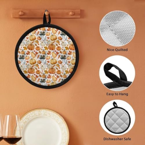 Pumpkin Pot Holder with Pockets Halloween