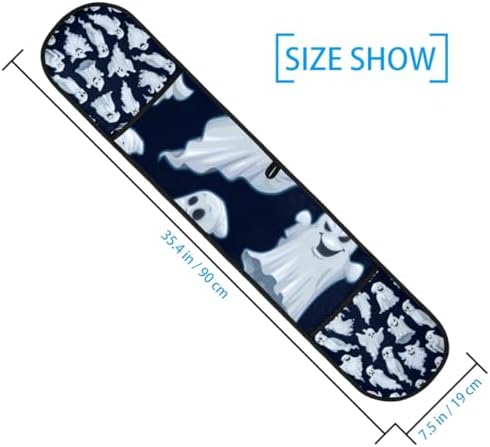 Scary Ghost Double Oven Mitts Heat-Resistant Gloves for Cooking Baking